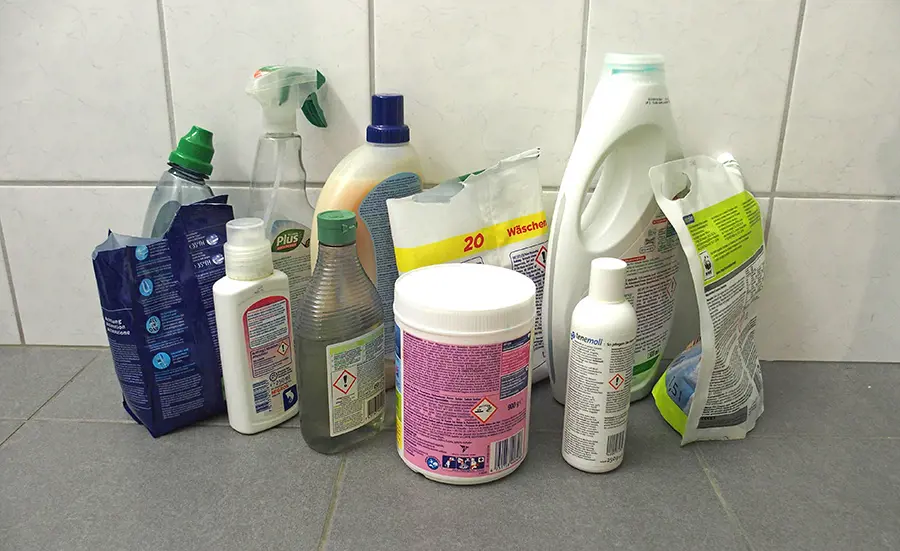 Info sheet on washing and cleaning agents